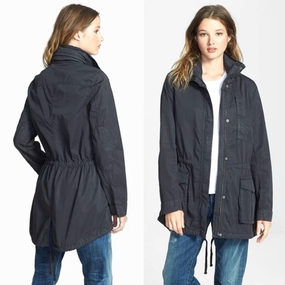 James Perse Women's Utility Jacket in Dark Gray